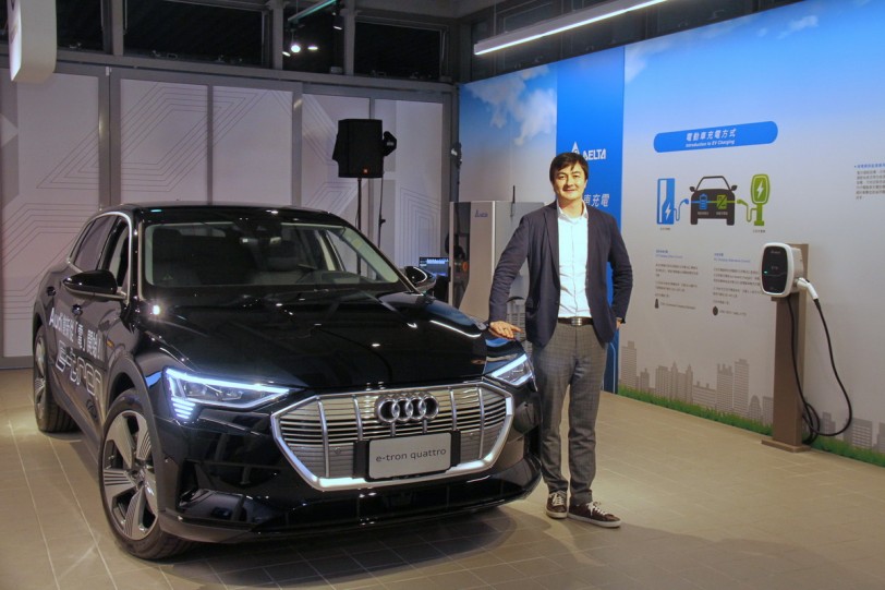 福斯集團引進台灣的首部電動車，Audi第一台量產純電休旅e-tron驚喜現身！
