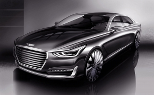 韓國的旗艦房車長這樣！Hyundai公佈Genesis G90首張草圖