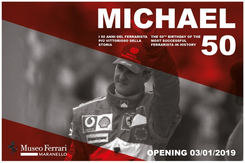 Ferrari博物館將展出舒馬赫50特展
