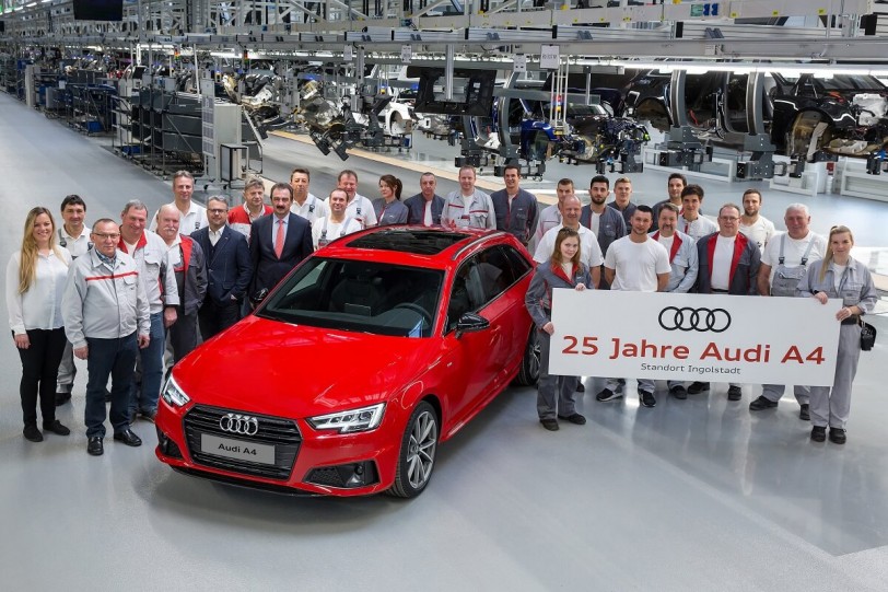Audi慶祝A4推出25週年 總銷量突破750萬台