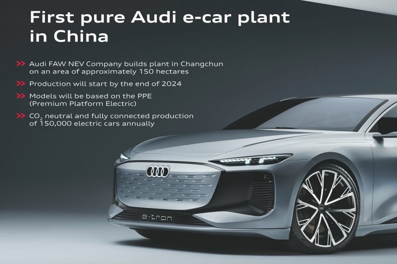 Audi在中國打造全新電動車專屬生產基地