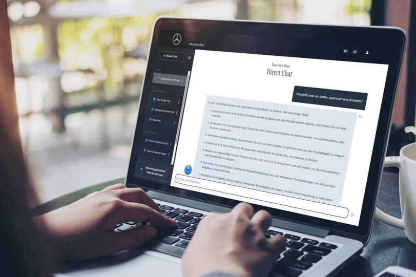 Mercedes-Benz推出面向員工的內部ChatGPT應用程式，並投資20億歐元用作相關員工培訓