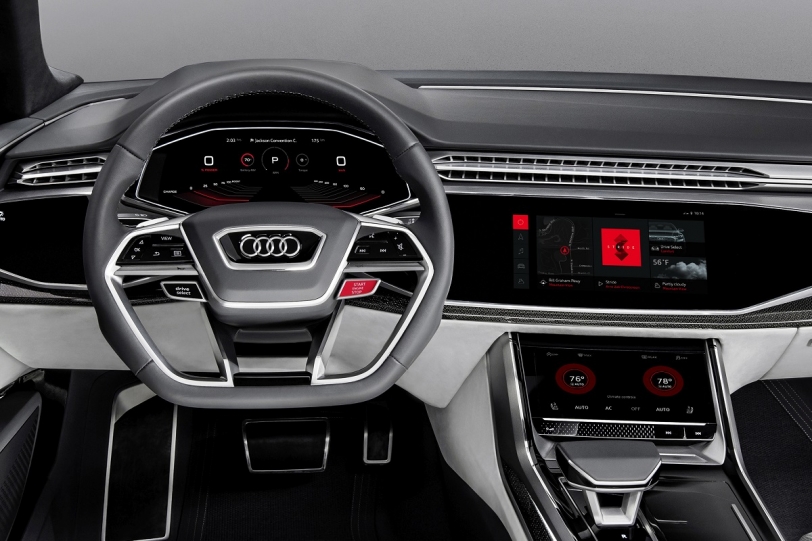 Audi Q8 Sport Concept展示全新與Google合作開發的車用系統
